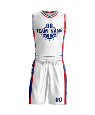 Zaid Sports custom white basketball kit for men with team name and number, breathable athletic jersey and shorts set