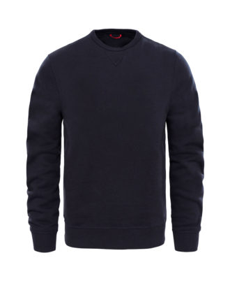 Zaid Sports black crew neck sweatshirt with long sleeves and minimal design, front view